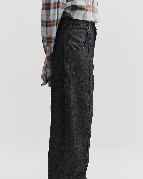 Panelled Jeans | Navy