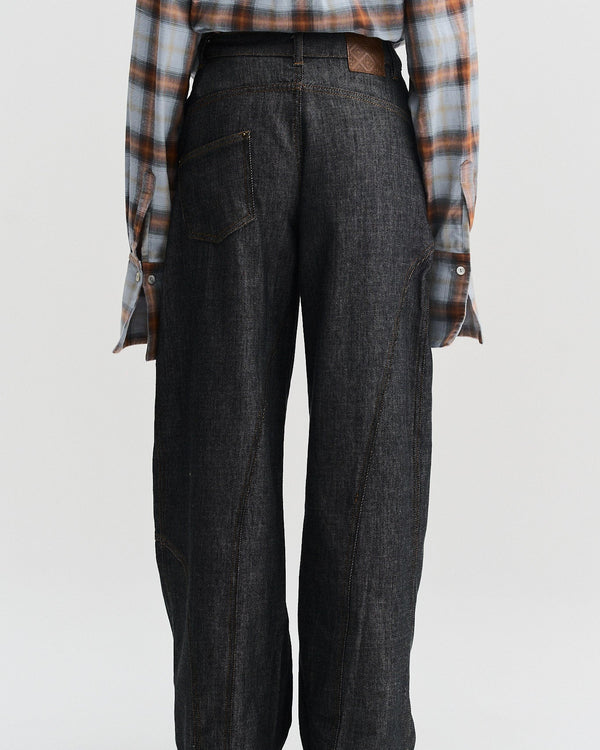 Panelled Jeans | Navy