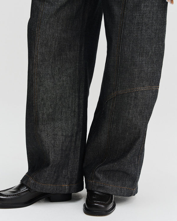 Panelled Jeans | Navy