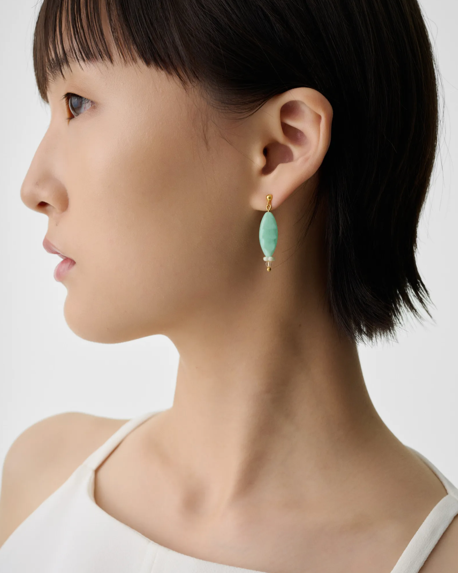 Cyan Fish Earrings | スタッドピアス