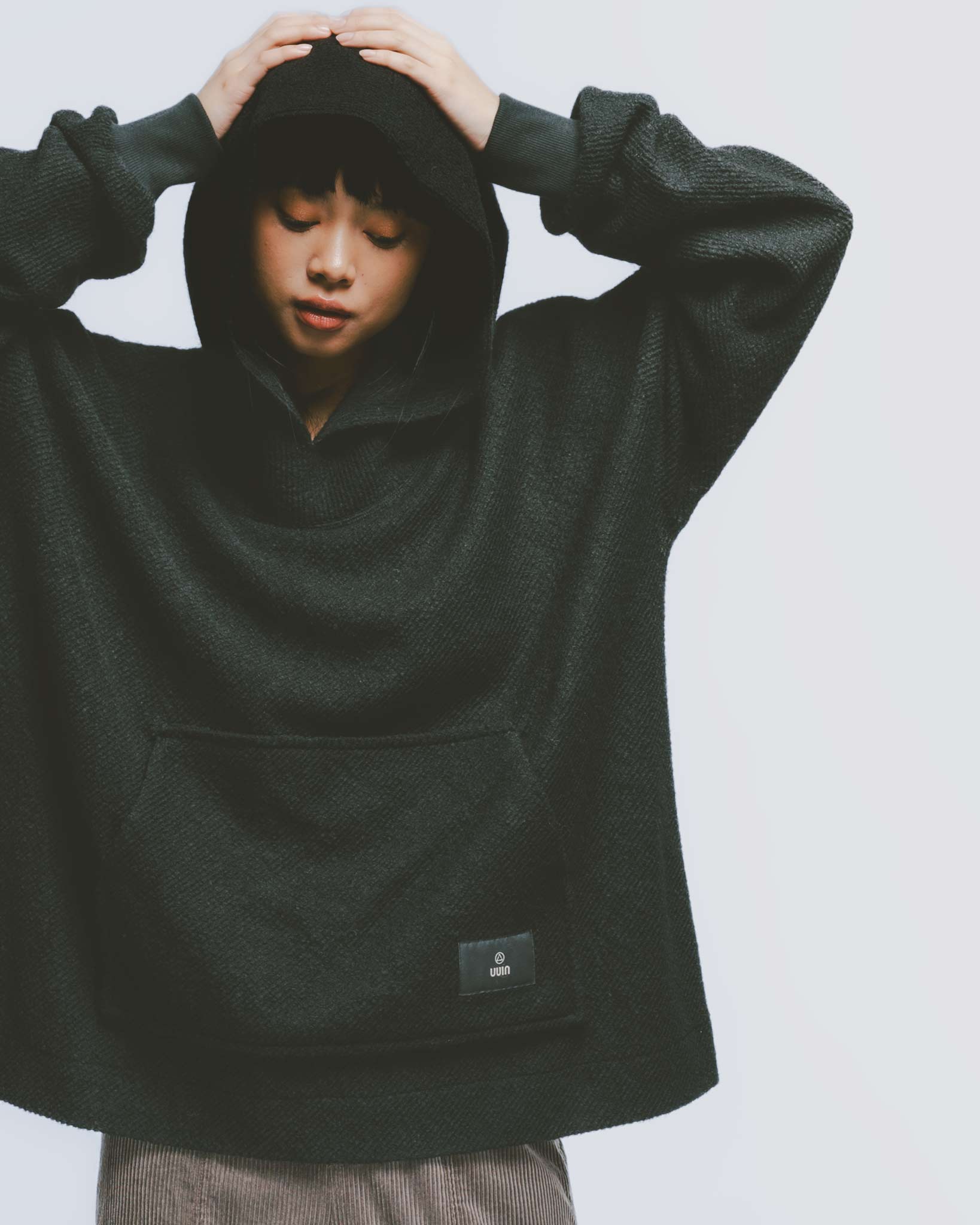 ウールリブフーディー