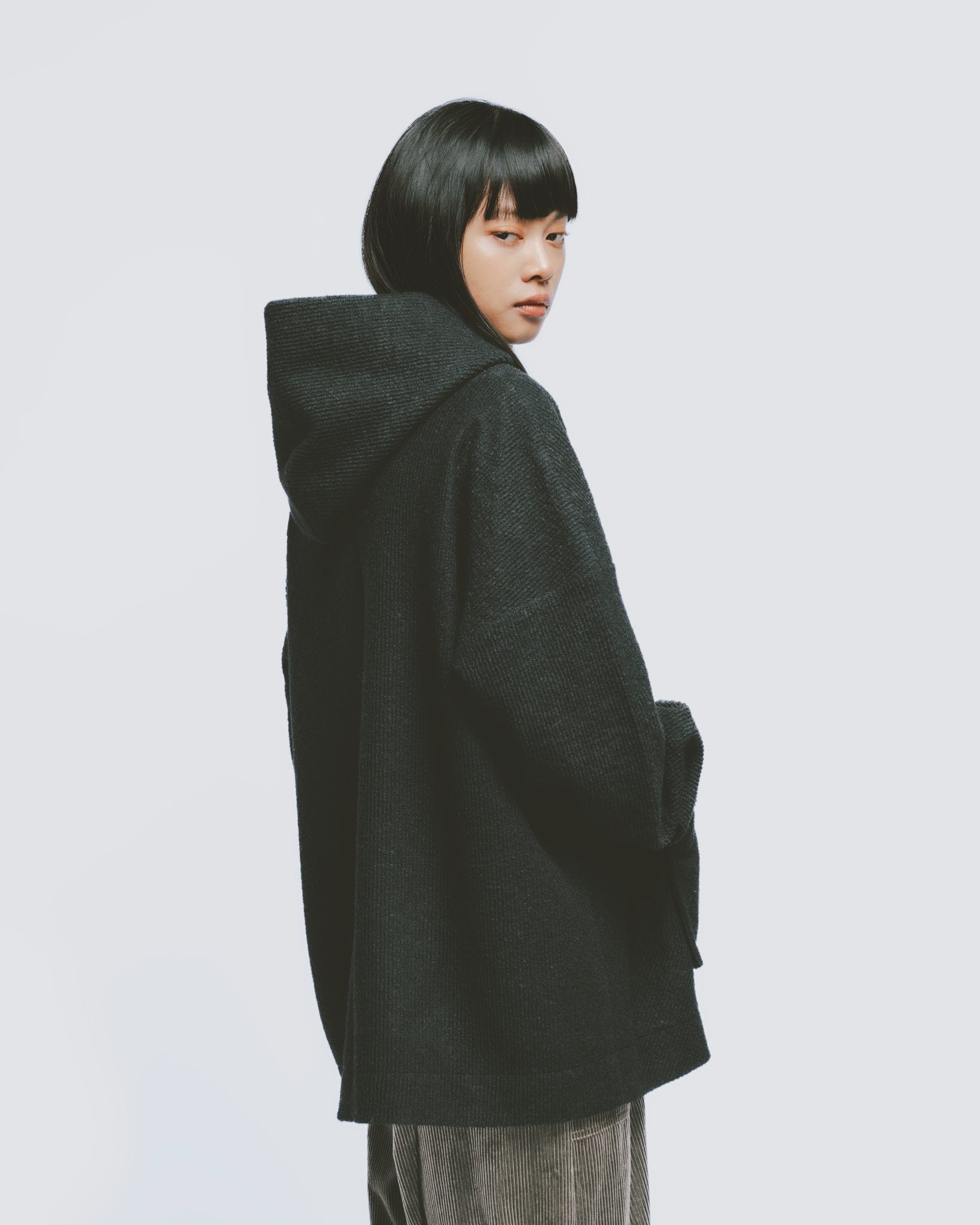 ウールリブフーディー