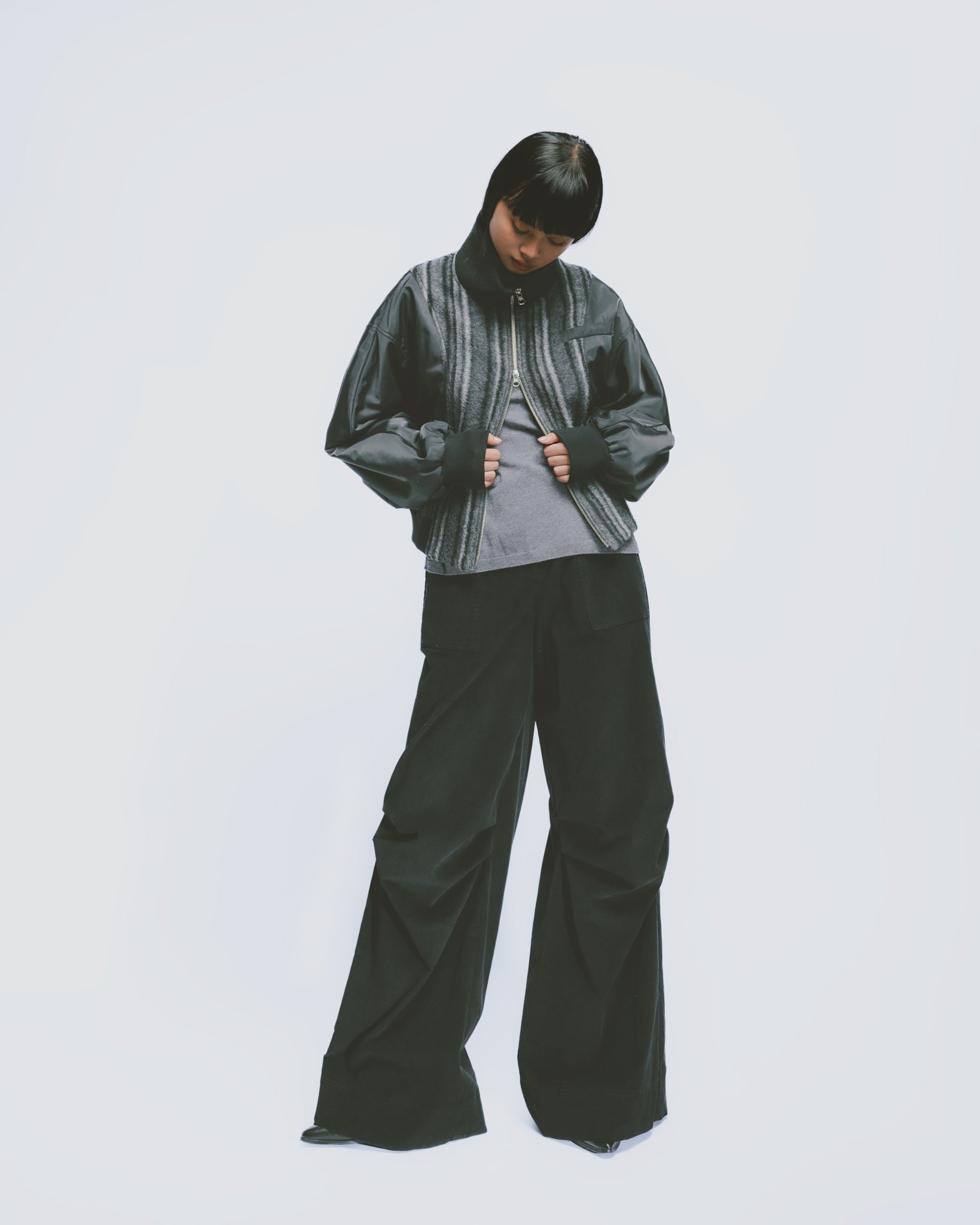 異素材フライトジャケット