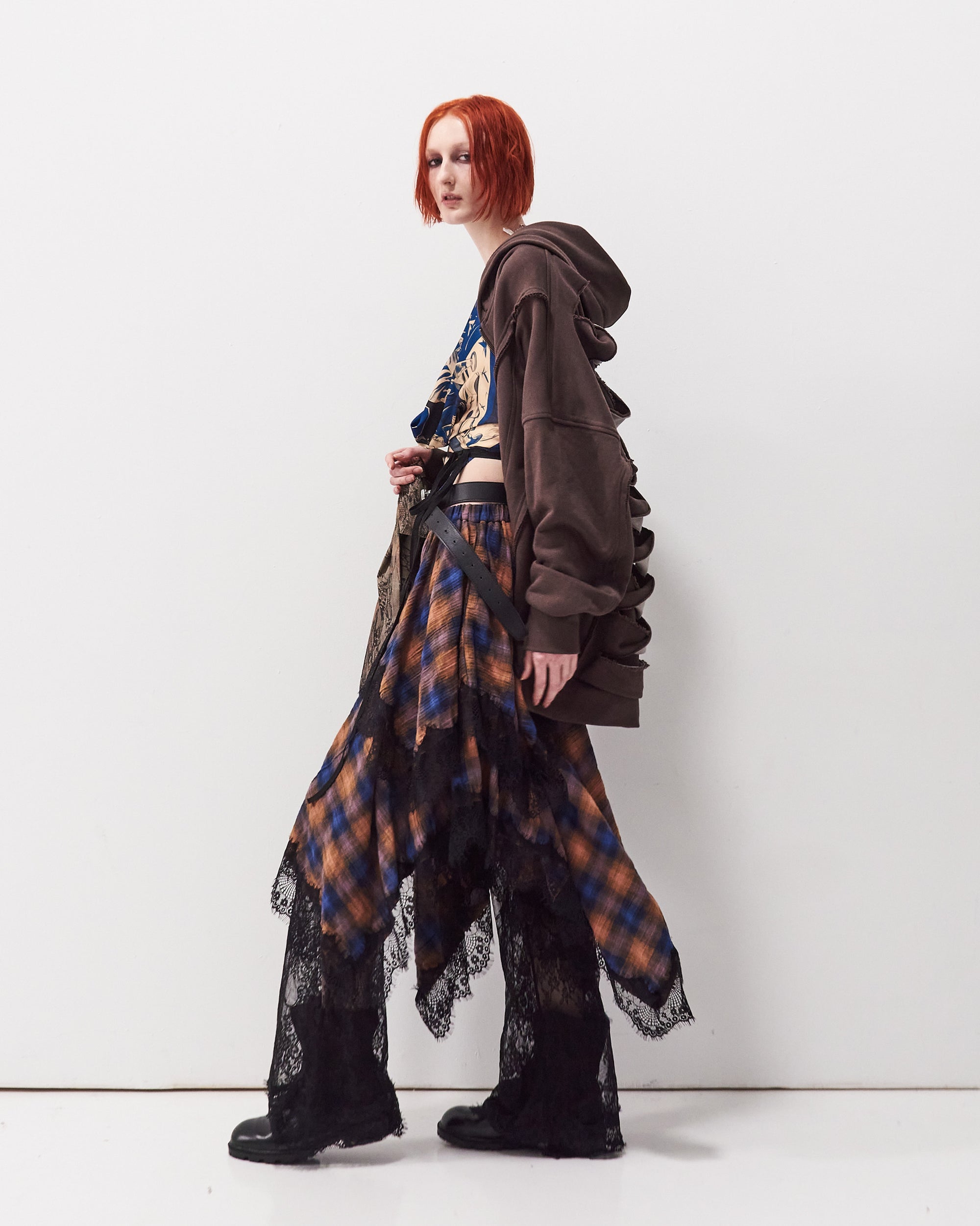 Zero Waste Checker Skirt