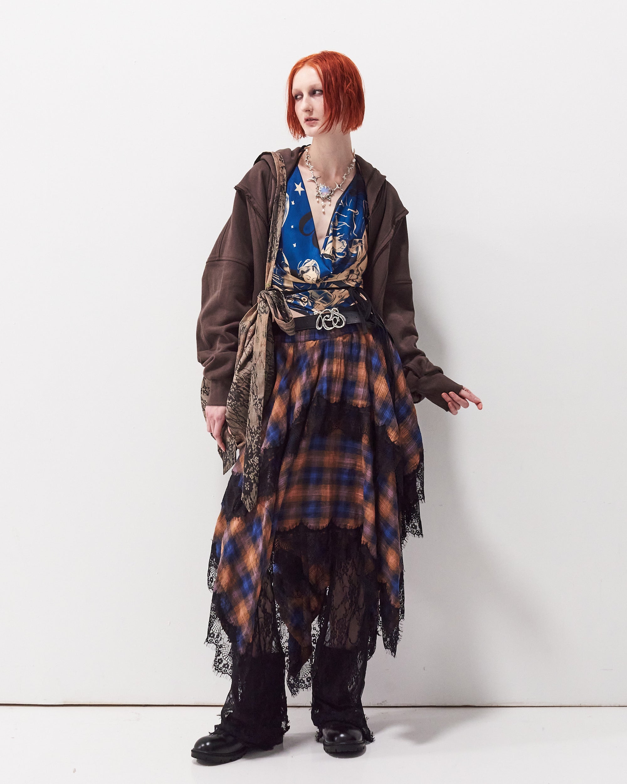 Zero Waste Checker Skirt