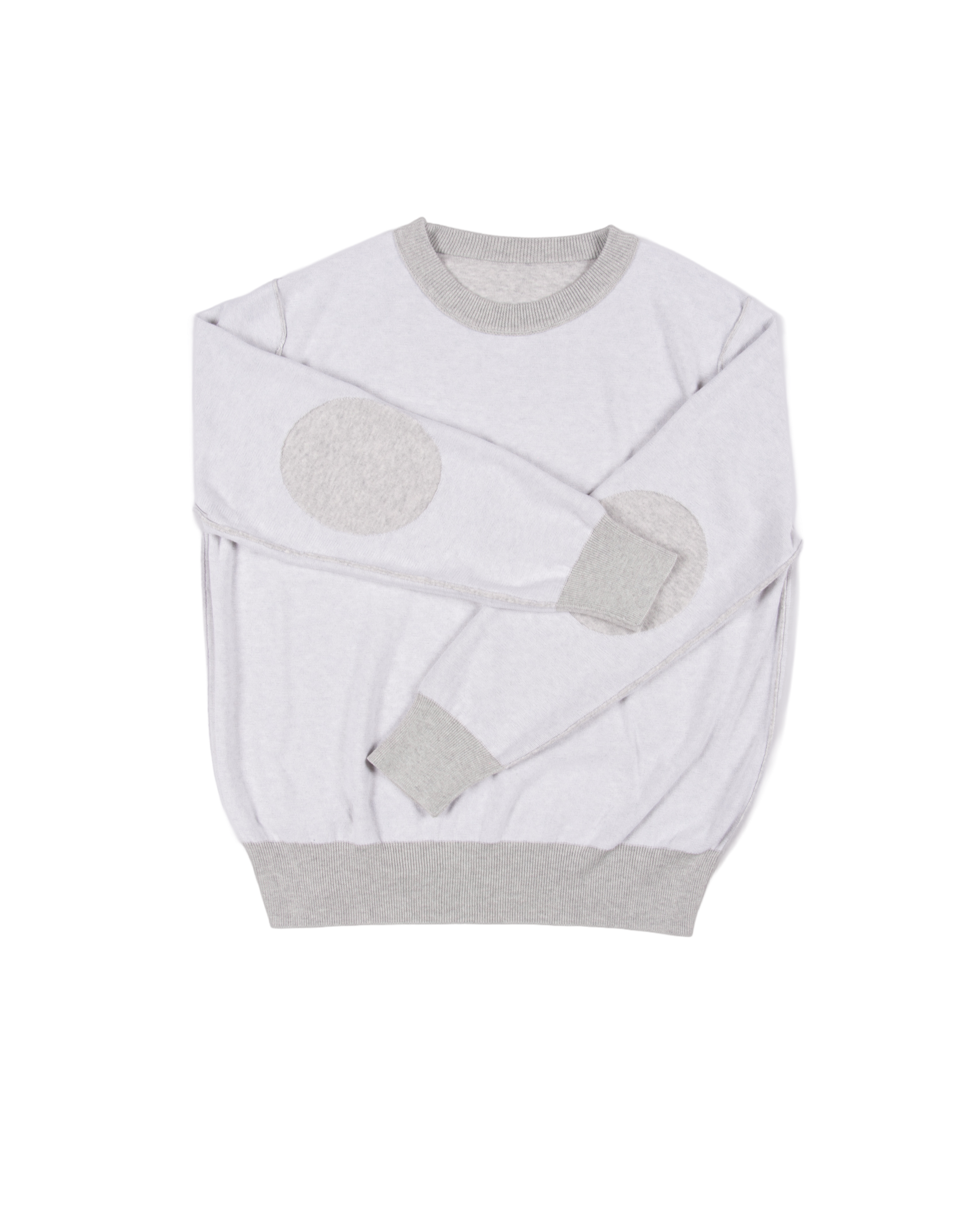 リバーシブルクルーネックニット